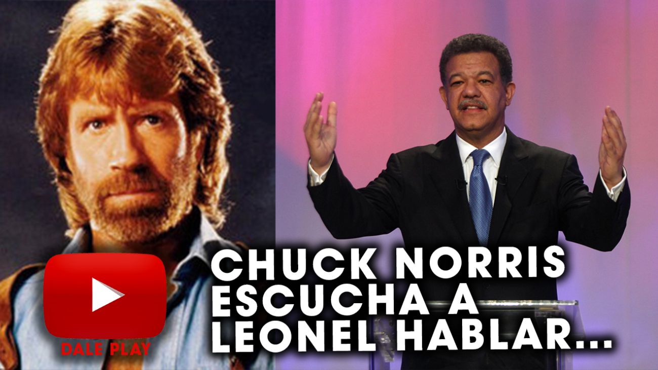 Chuck Norris escucha a Leonel hablar...